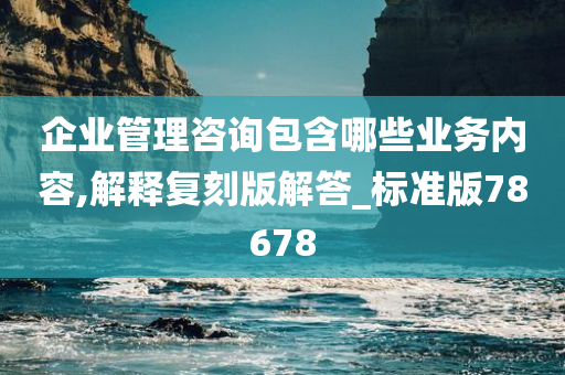 企业管理咨询包含哪些业务内容,解释复刻版解答_标准版78678