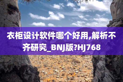 衣柜设计软件哪个好用,解析不齐研究_BNJ版?HJ768