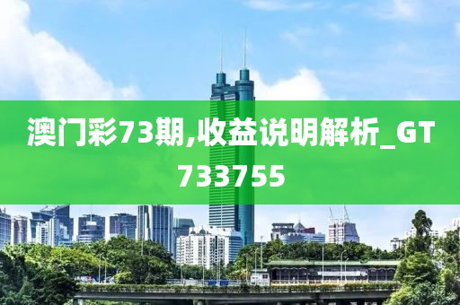 澳门彩73期,收益说明解析_GT733755