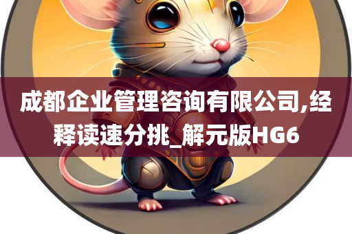 成都企业管理咨询有限公司,经释读速分挑_解元版HG6