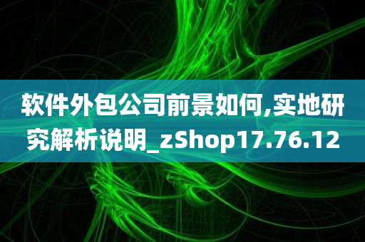 软件外包公司前景如何,实地研究解析说明_zShop17.76.12