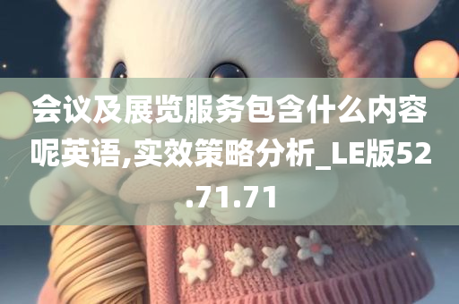 会议及展览服务包含什么内容呢英语,实效策略分析_LE版52.71.71