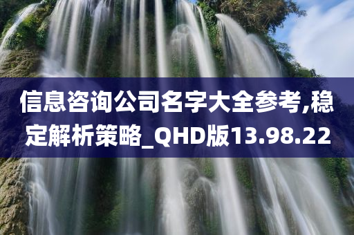 信息咨询公司名字大全参考,稳定解析策略_QHD版13.98.22