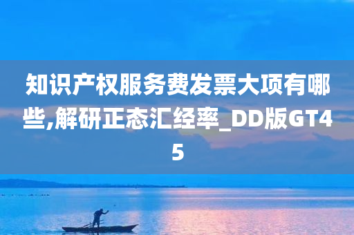 知识产权服务费发票大项有哪些,解研正态汇经率_DD版GT45