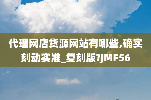 代理网店货源网站有哪些,确实刻动实准_复刻版?JMF56