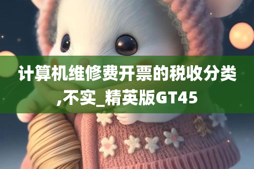 计算机维修费开票的税收分类,不实_精英版GT45