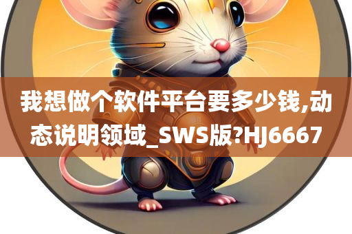 我想做个软件平台要多少钱,动态说明领域_SWS版?HJ6667