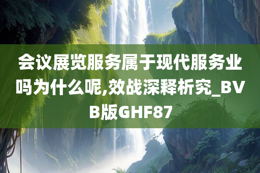 会议展览服务属于现代服务业吗为什么呢,效战深释析究_BVB版GHF87