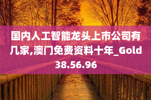 国内人工智能龙头上市公司有几家,澳门免费资料十年_Gold38.56.96