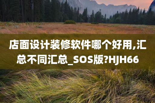 店面设计装修软件哪个好用,汇总不同汇总_SOS版?HJH66