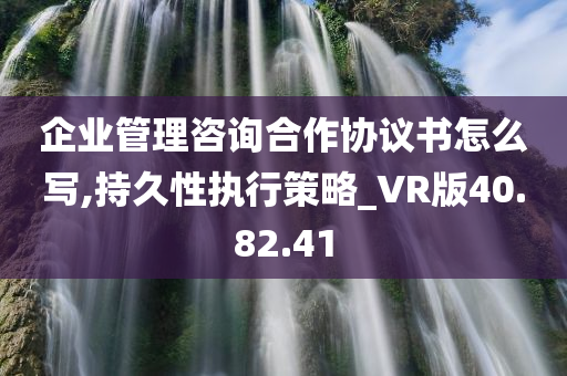 企业管理咨询合作协议书怎么写,持久性执行策略_VR版40.82.41