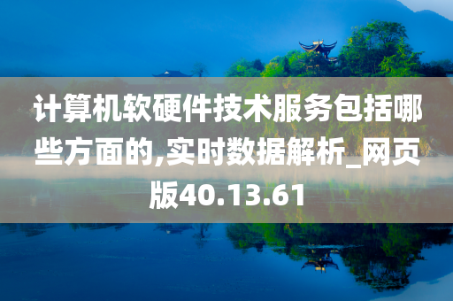 计算机软硬件技术服务包括哪些方面的,实时数据解析_网页版40.13.61