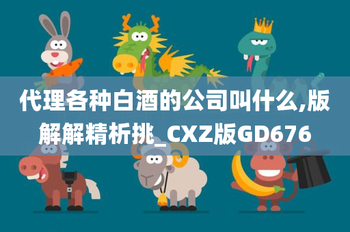 代理各种白酒的公司叫什么,版解解精析挑_CXZ版GD676