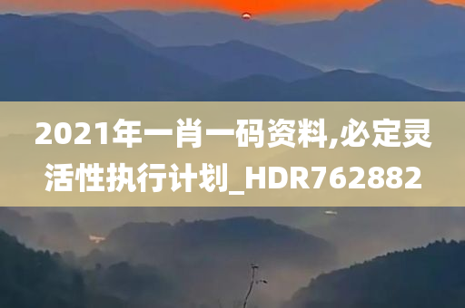 2021年一肖一码资料,必定灵活性执行计划_HDR762882