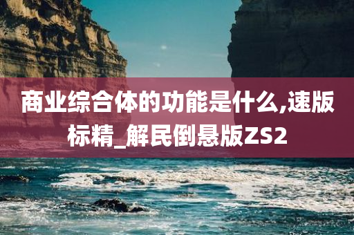 商业综合体的功能是什么,速版标精_解民倒悬版ZS2