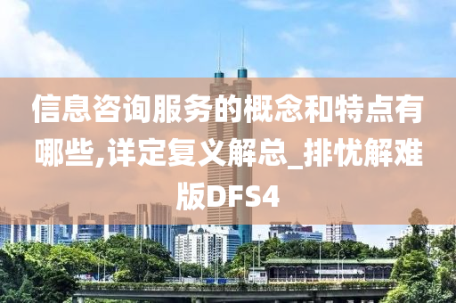 信息咨询服务的概念和特点有哪些,详定复义解总_排忧解难版DFS4