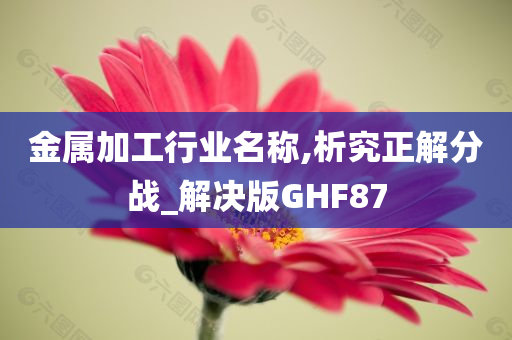 金属加工行业名称,析究正解分战_解决版GHF87