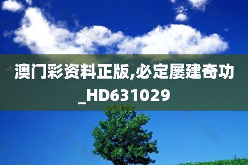 澳门彩资料正版,必定屡建奇功_HD631029