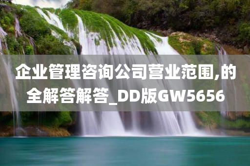 企业管理咨询公司营业范围,的全解答解答_DD版GW5656