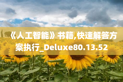 《人工智能》书籍,快速解答方案执行_Deluxe80.13.52