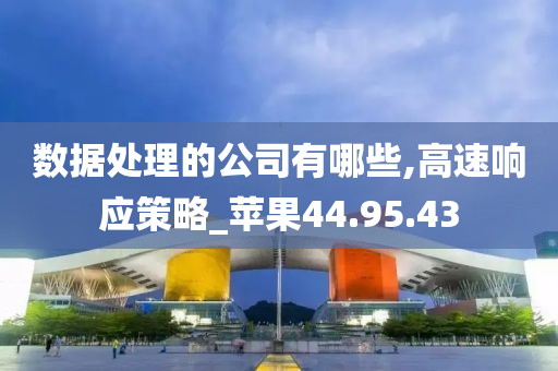 数据处理的公司有哪些,高速响应策略_苹果44.95.43