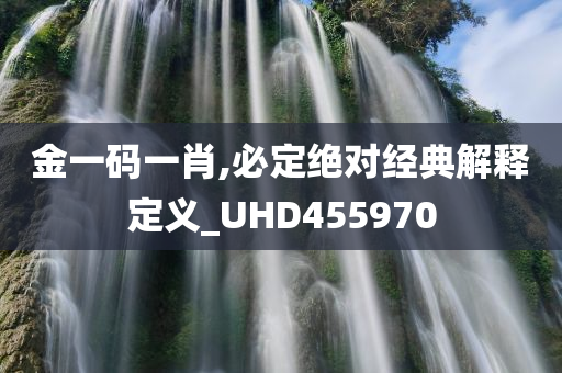 金一码一肖,必定绝对经典解释定义_UHD455970