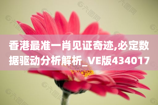 香港最准一肖见证奇迹,必定数据驱动分析解析_VE版434017