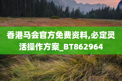 香港马会官方免费资料,必定灵活操作方案_BT862964