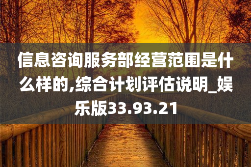 信息咨询服务部经营范围是什么样的,综合计划评估说明_娱乐版33.93.21