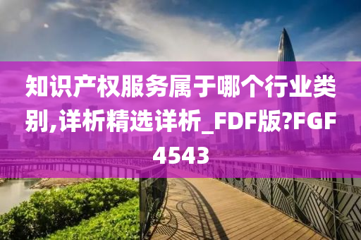 知识产权服务属于哪个行业类别,详析精选详析_FDF版?FGF4543