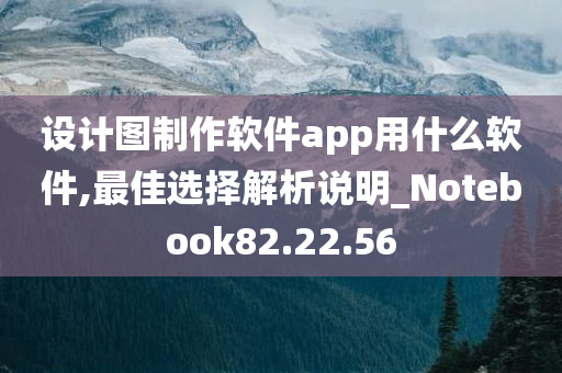 设计图制作软件app用什么软件,最佳选择解析说明_Notebook82.22.56