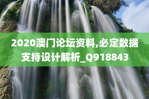 2020澳门论坛资料,必定数据支持设计解析_Q918843