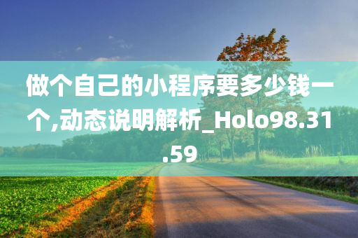 做个自己的小程序要多少钱一个,动态说明解析_Holo98.31.59