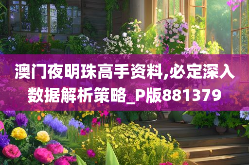 澳门夜明珠高手资料,必定深入数据解析策略_P版881379