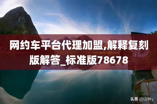 网约车平台代理加盟,解释复刻版解答_标准版78678