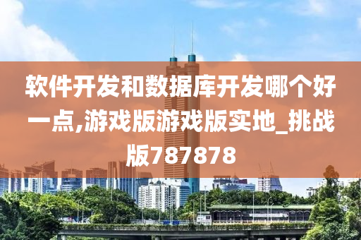 软件开发和数据库开发哪个好一点,游戏版游戏版实地_挑战版787878