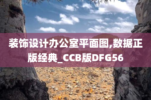 装饰设计办公室平面图,数据正版经典_CCB版DFG56