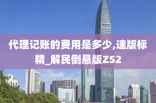 代理记账的费用是多少,速版标精_解民倒悬版ZS2