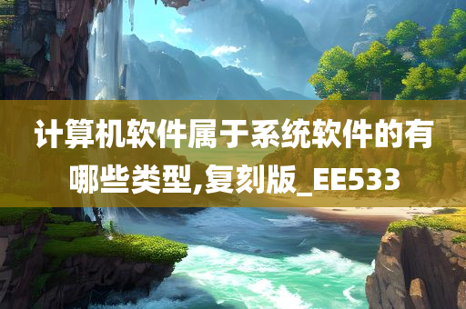 计算机软件属于系统软件的有哪些类型,复刻版_EE533