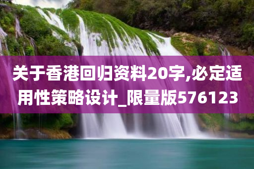 关于香港回归资料20字,必定适用性策略设计_限量版576123