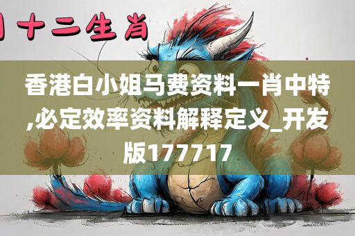 香港白小姐马费资料一肖中特,必定效率资料解释定义_开发版177717