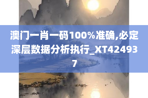 澳门一肖一码100%准确,必定深层数据分析执行_XT424937