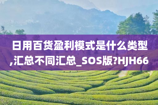 日用百货盈利模式是什么类型,汇总不同汇总_SOS版?HJH66