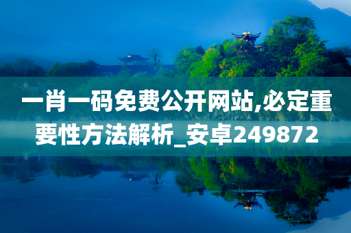 一肖一码免费公开网站,必定重要性方法解析_安卓249872