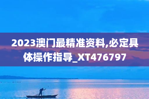 2023澳门最精准资料,必定具体操作指导_XT476797