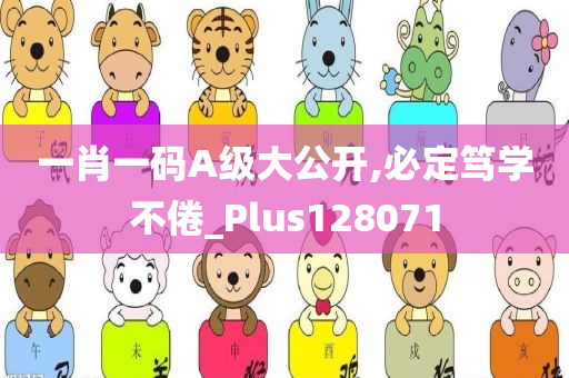 一肖一码A级大公开,必定笃学不倦_Plus128071