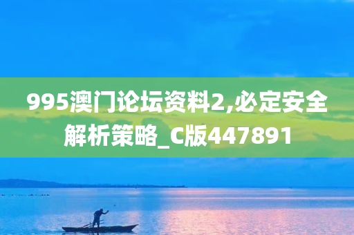 995澳门论坛资料2,必定安全解析策略_C版447891