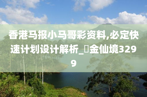 香港马报小马哥彩资料,必定快速计划设计解析_‌金仙境3299