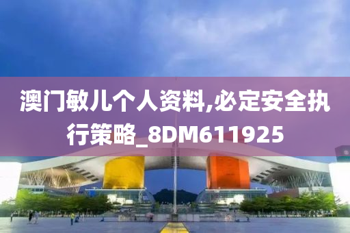 澳门敏儿个人资料,必定安全执行策略_8DM611925