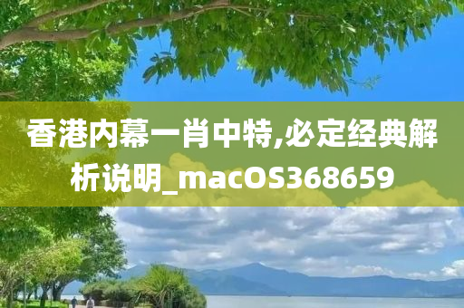 香港内幕一肖中特,必定经典解析说明_macOS368659